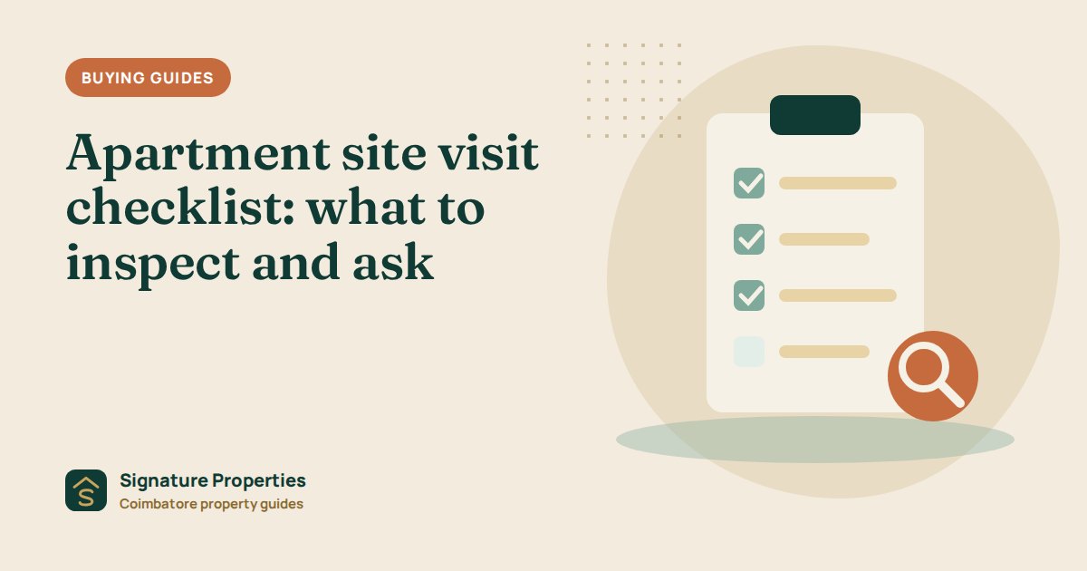 Apartment site visit checklist: what to inspect and ask