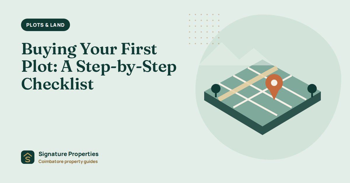 Buying your first plot checklist