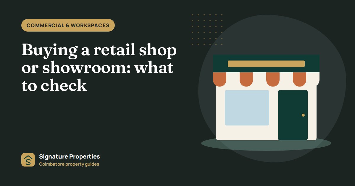 Buying a retail shop or showroom: what to check