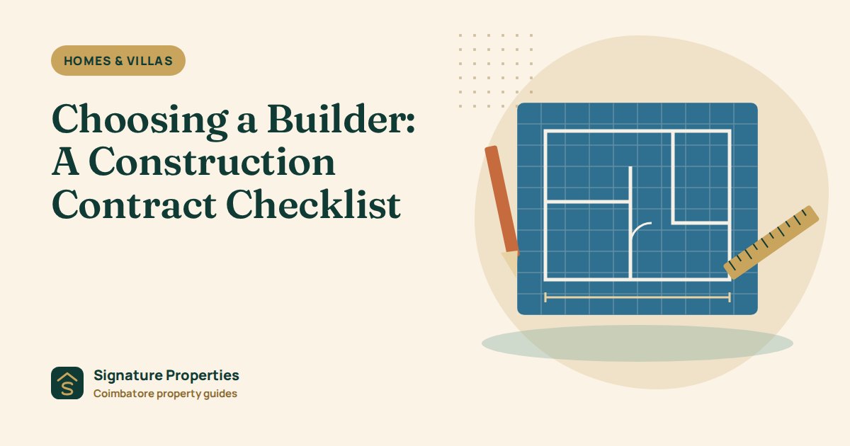 Choosing a Builder: A Construction Contract Checklist
