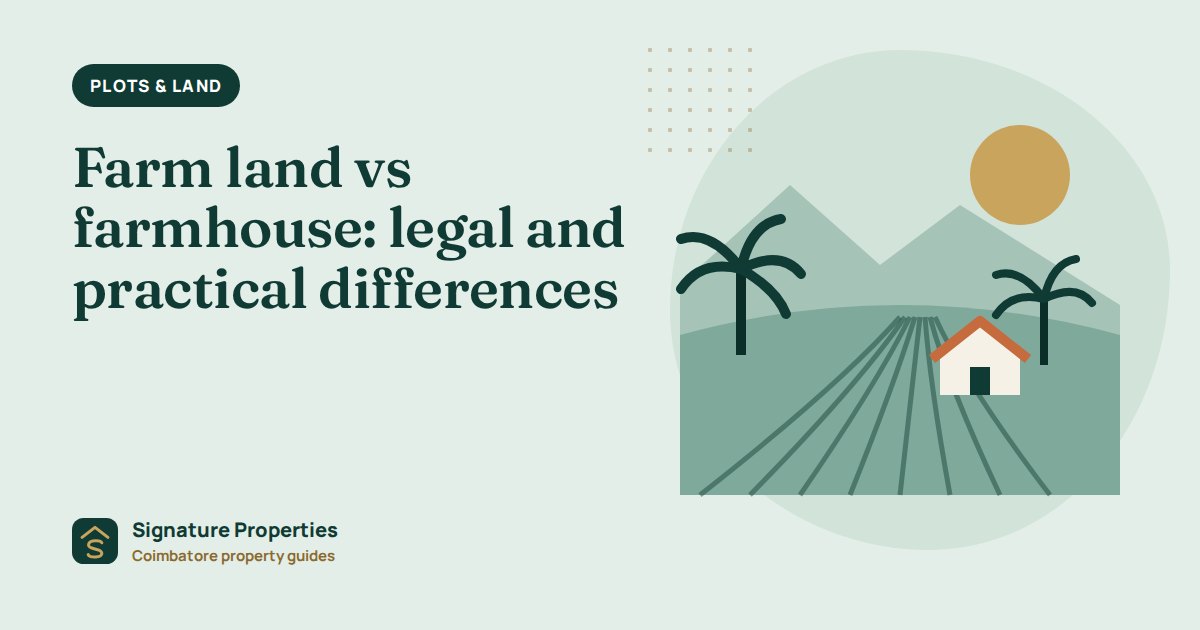Farm land vs farmhouse: legal and practical differences