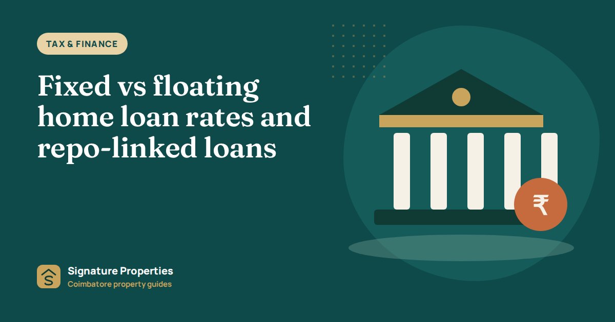 Fixed vs floating home loan rates and repo-linked loans