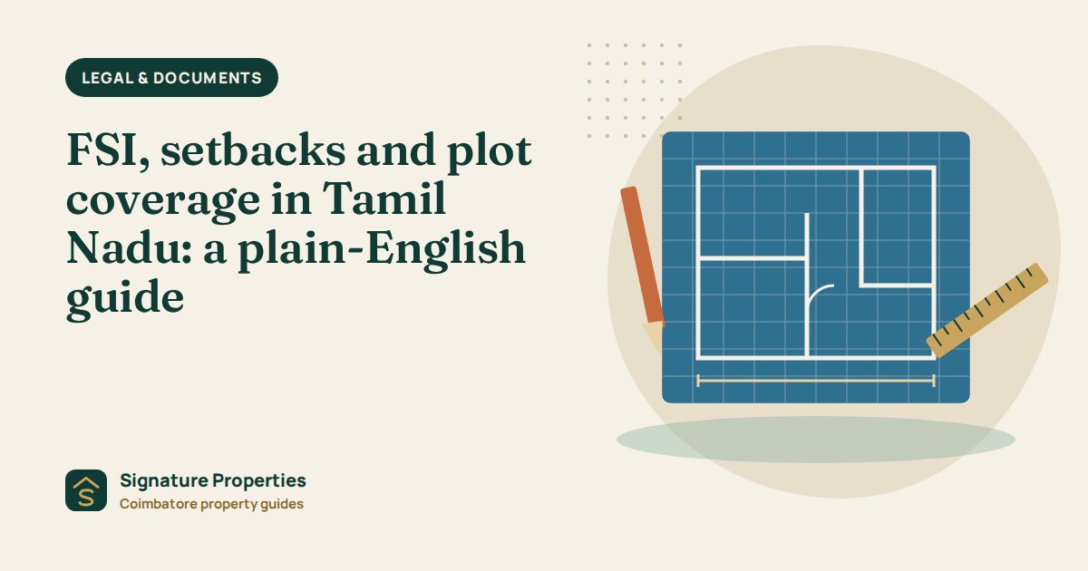 FSI, setbacks and plot coverage in Tamil Nadu: a plain-English guide