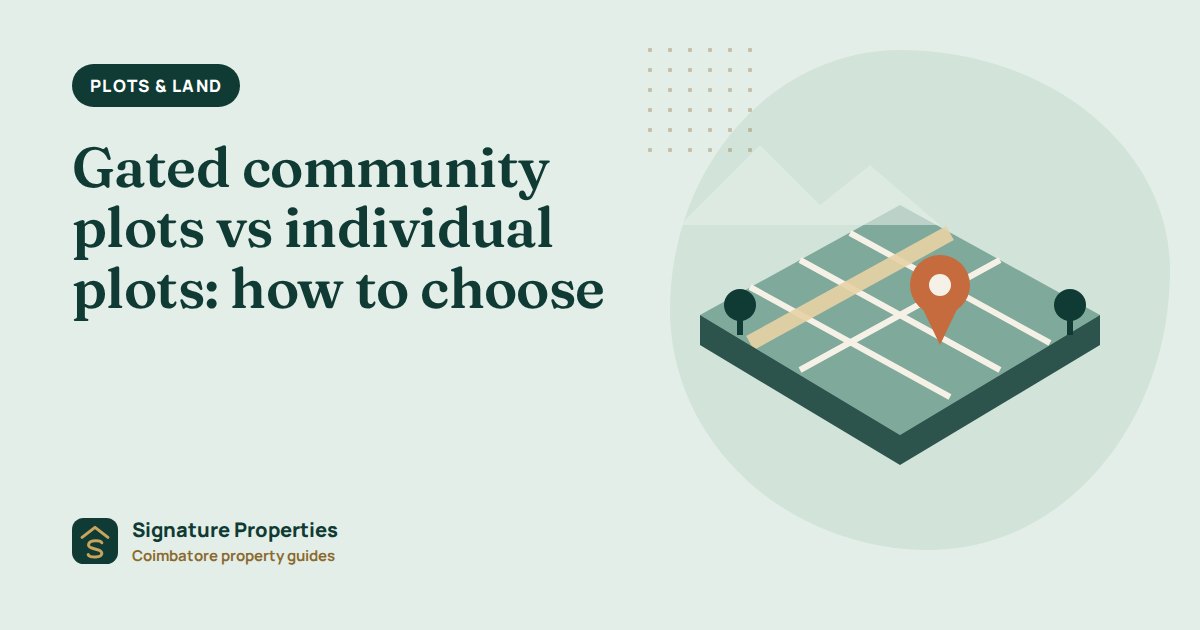 Gated community plots vs individual plots: how to choose