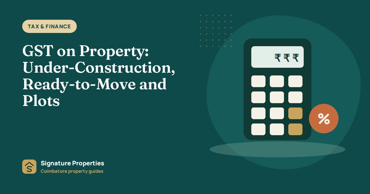 GST on Property: Under-Construction, Ready-to-Move and Plots