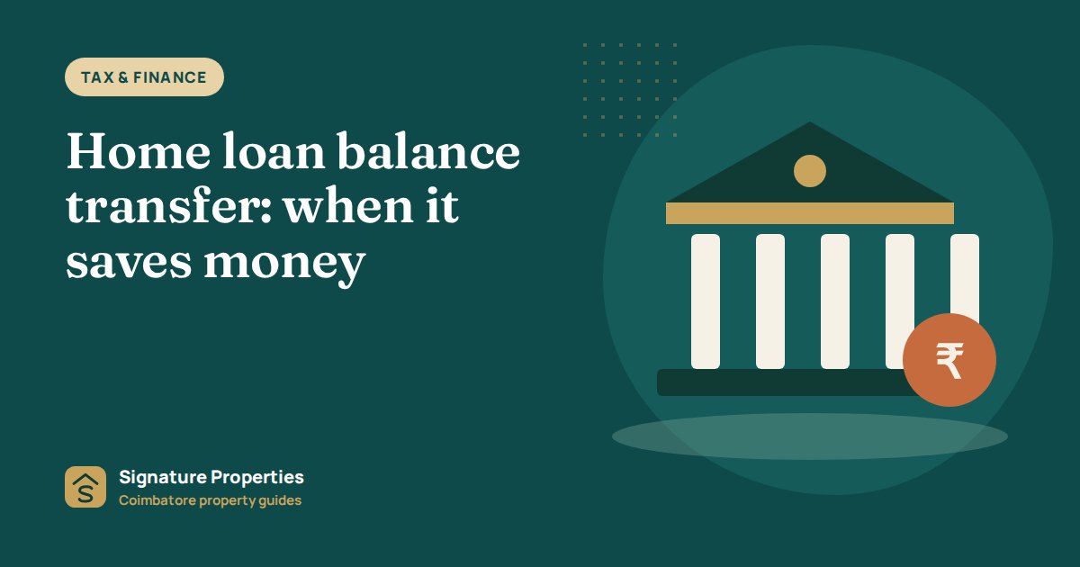 Home loan balance transfer: when it saves money