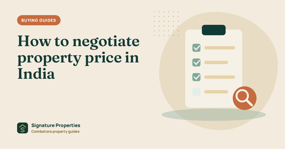 How to negotiate property price in India