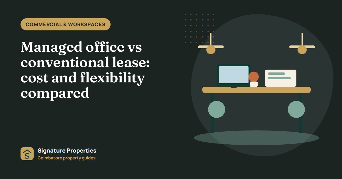 Managed office vs conventional lease: cost and flexibility compared