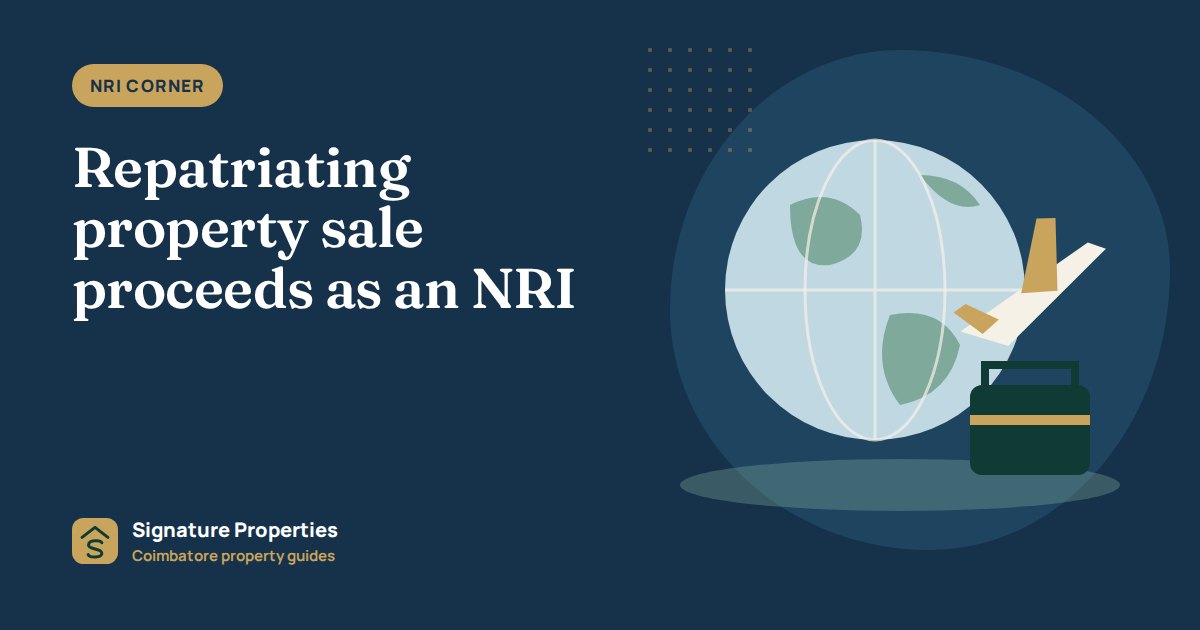 Repatriating property sale proceeds as an NRI