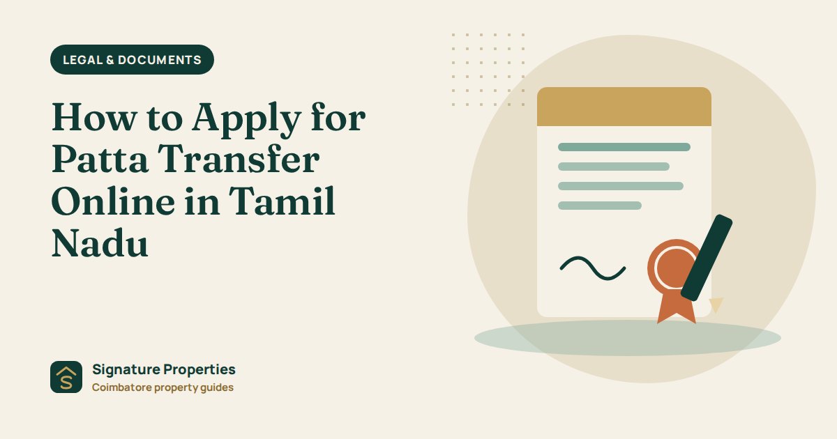 How to Apply for Patta Transfer Online in Tamil Nadu
