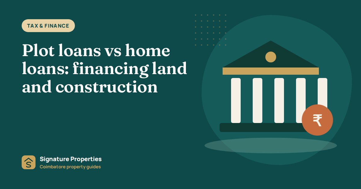 Plot loans vs home loans: financing land and construction