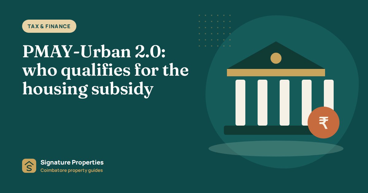 PMAY-Urban 2.0: who qualifies for the housing subsidy