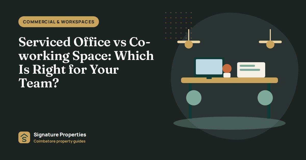 Serviced office vs co-working space