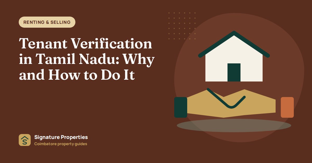 Tenant Verification in Tamil Nadu: Why and How to Do It