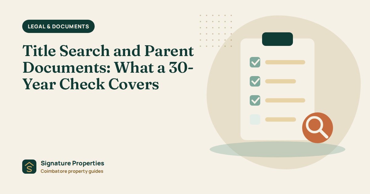 Title Search and Parent Documents: What a 30-Year Check Covers
