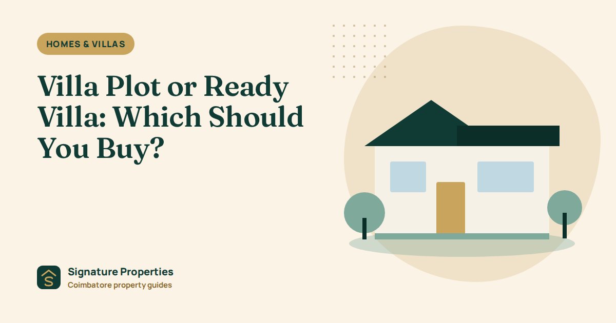 Villa plot or ready villa